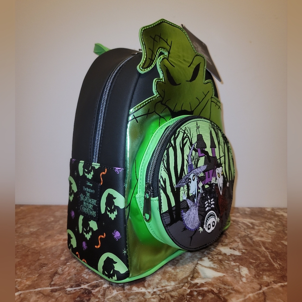 NWT Loungefly The Nightmare Before Christmas Oogie Boogie Metallic Mini Backpack - Picture 6 of 9